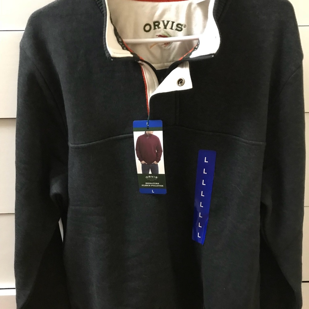 Orvis pullover fleece, size large